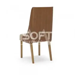 CJ 02 CADEIRAS HENN IVY NATURE/CORANO CARAMELO/CREME