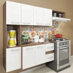 COZINHA FELLICCI COMPACTA MALI C/ BALCAO TEKA/BRANCO