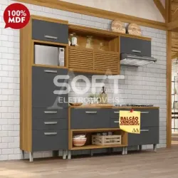 COZINHA NESHER PRINCESA FREIJO / GRAFITE