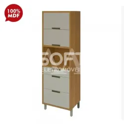 PANELEIRO NESHER TORRE QUENTE 2P 3G IMPERATRIZ FREIJO / OFF WHITE 5003