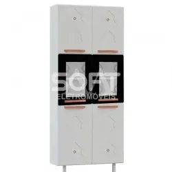 PANELEIRO TELASUL DUPLO 2P C/V NEW MIRAGE BRANCO / PRETO 815312-02