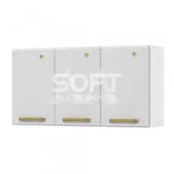 ARMARIO TELASUL TRIPLO MEDIO DIAMANTE NEW BRANCO 818004-01