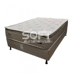 CJ BASE BOX/COLCHAO MOLAS ENSACADAS 138X188X74 DESIGN DREAM MAX C/ PIL