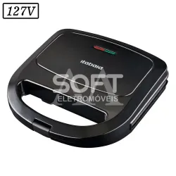 SANDUICHEIRA GRILL ITATIAIA ESSENCIAL 750W 127V PRETA