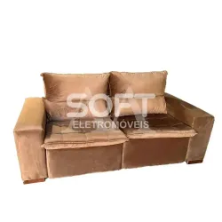 ESTOFADO BOMFLEX CHILE RETRATIL BRONZE VELUDO