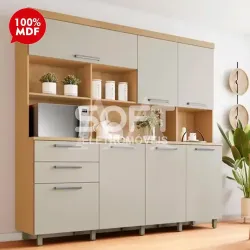 KIT 7P 2G NESHER NOBREZA 210CM CARVALHO/GREIGE 500974