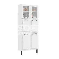 PANELEIRO ITATIAIA 6P. 2 C/ VIDRO NEW PREMIUM 80CM BRANCO 1882