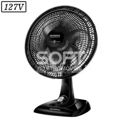 VENTILADOR MONDIAL VSP40B SUPER POWER  40CM 6 PAS 3 VEL 127V PRETO