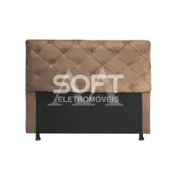 CABECEIRA DE CASAL LIFESPUMA CAPTONE BEGE