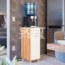 BALCAO NICIOLI 1P 1G ISIS SIMPLES FREIJO/OFF WHITE CRISTAL