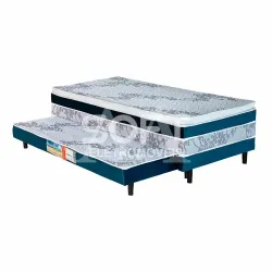 CAMA BOX D28 88X188X53 BELLABAHIA MARAU C/AUXILIAR C/PILLOW