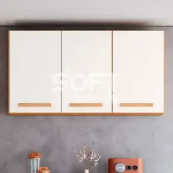 ARMARIO 3P. ABRIR AEREO NICIOLI 120 INTENZA FREIJO / OFF WHITE CRISTAL