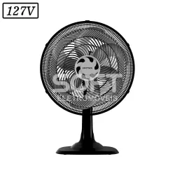 VENTILADOR VENTISOL MESA 40CM 6 PAS 3 VEL 127V PRETO