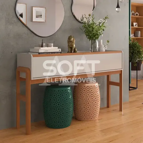 APARADOR LUKALIAM ELEGANCE OFF WHITE NEW/JEQUITIBA