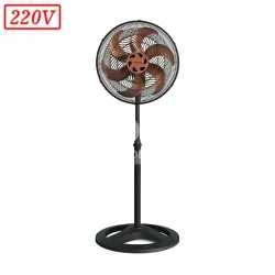 VENTILADOR VENTISOL TURBO 6 PREMIUM COLUNA 40CM 6 PAS 3 VEL 220V PRETO