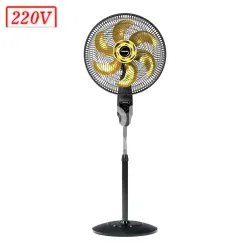 VENTILADOR MALLORY CHRONOS COLUNA 40CM 6 PAS 3 VEL 220V PRETO/DOURADO