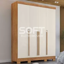 ROUPEIRO 4P. ABRIR 3G RUD RACK DOMUS CEDRO/AREIA