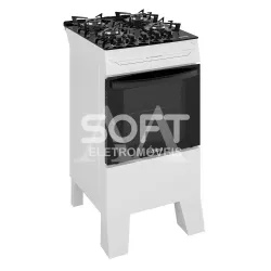 FOGAO 4B ITATIAIA ELECTRA GLASS PLUS AUTOMATICO BRANCO