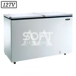 FREEZER CONSERVADOR ESMALTEC ECH500 HORIZONTAL 468L 127V BRANCO
