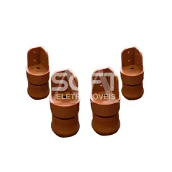 KIT TCIL PES C/4 PLASTICO C/ REGULAGEM CARAMELO