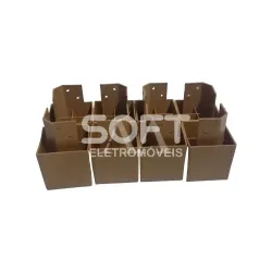 KIT LOPAS PES PADRAO C/8 PLASTICO AMENDOA CLEAN