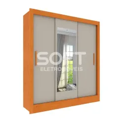 ROUPEIRO 3P. CORRER 4G TCIL VITORIA C/ESPELHO C/PES CINAMOMO/OFF WHITE