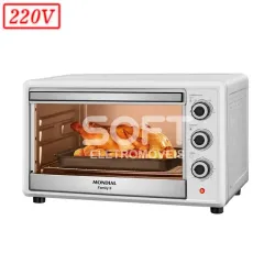 FORNO ELETRICO MONDIAL FRN-42-W FAMILY II 42L 1600W 220V BRANCO/INOX
