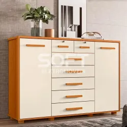 COMODA 7G 2P. ABRIR ALBATROZ FONTANA CINAMOMO/OFF WHITE