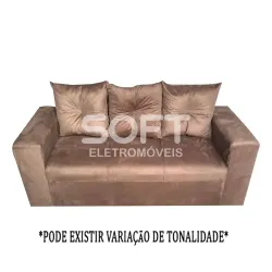 ESTOFADO RG FLEX 3 LUGARES TURIM MARROM