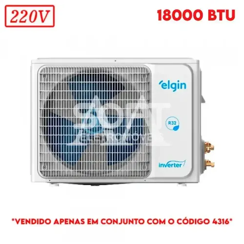 AR CONDICIONADO CONDENSADOR ELGIN SPLIT HIGH WALL ECO INVERTER II C/ W