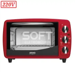 FORNO ELETRICO ARNO AIRFRY FOR3 20L 1400W 220V VERMELHO