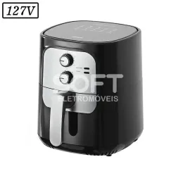 FRITADEIRA 5,5L GAABOR AIR FRYER VINTAGE AF-65M01AS 1400W 127V PRETO/P