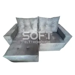 ESTOFADO RG GUATEMALA RETRATIL 1.90 CINZA