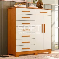 COMODA 8G 2P. ABRIR ALBATROZ NEW VERONA BRANCO