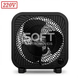 VENTILADOR BRITANIA BCA25A CIRCULADOR 3 PAS 3 VEL 220V PRETO