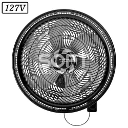 VENTILADOR BRITANIA MAXX FORCE BVT575 PAREDE 57CM 6 PAS 127V PRETO