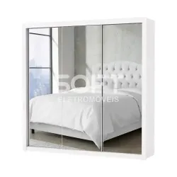 ROUPEIRO 3P. CORRER 4G CARIOCA CLARA SUPER GLASS C/ESP E C/PE BRANCO