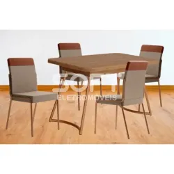 CJ MESA 04 CAD CARRARO EVORA 1604 RETANGULAR 130X80 CAD DUO 1739 ROSE