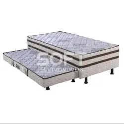 CAMA BOX D28 88X188X54 DESIGN REAL C/AUXILIAR
