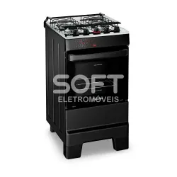 FOGAO 4B ESMALTEC IDEAL TOP 4122 PRETO