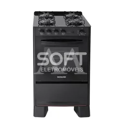 FOGAO 4B SUGGAR PISO COOK GLASS MESA VIDRO PRETO