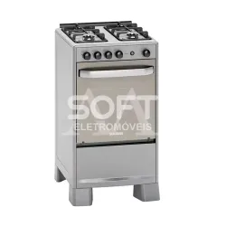 FOGAO 4B SUGGAR PISO SELECT MESA INOX PRATA
