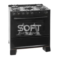 FOGAO 5B SUGGAR PISO COOK GLASS MESA VIDRO PRETO