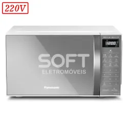 FORNO MICROONDAS PANASONIC NN-ST27LWRUK 21L 220V BRANCO ESPELHO