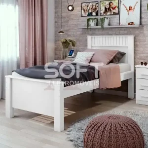 CAMA LOPAS SOLTEIRO ATHENAS PLUS S/AUXILIAR BRANCO