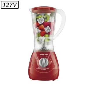LIQUIDIFICADOR MONDIAL L550R 2VEL 127V VERMELHO