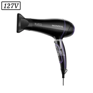 SECADOR DE CABELO MONDIAL BLACK PURPLE SCN-01 2000W 127V