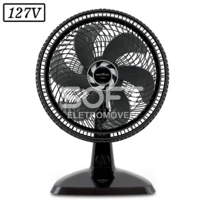 VENTILADOR BRITANIA BVT400 TURBO 40CM 6 PAS 3 VEL 127V PRETO