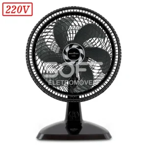VENTILADOR BRITANIA BVT400 TURBO 40CM 6 PAS 3 VEL 220V PRETO