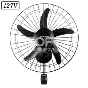VENTILADOR MONDIAL NVP-PRO-50 PAREDE 50CM 5 PAS 3 VEL 127V PRETO